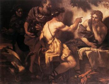 Johann Carl Loth : Jupiter And Mercury At Philemon And Baucis